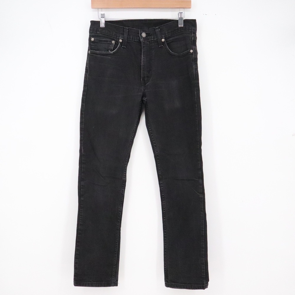 Levis Jeans Mens 31x30 511 Slim Fit Black Stretch Denim Pants Excellent